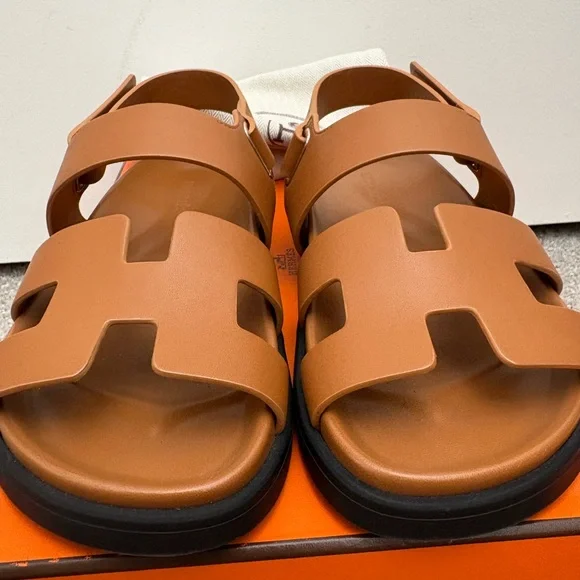 Authentic Hermes takara chypre gold Sandals 36 - Picture 4 of 13